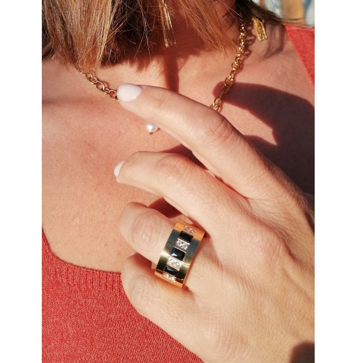 ANILLO LUCES Y SOMBRAS GOLD
