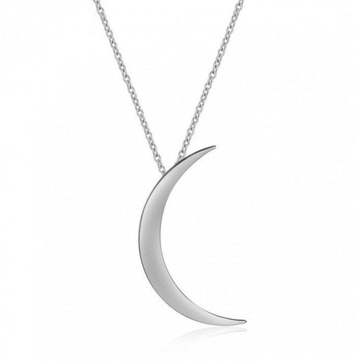 COLLAR FLY ME TO THE MOON SILVER