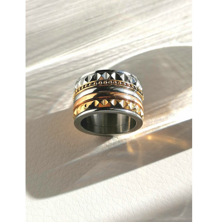 ANILLO JAZZ OF COLORS GOLD & SILVER