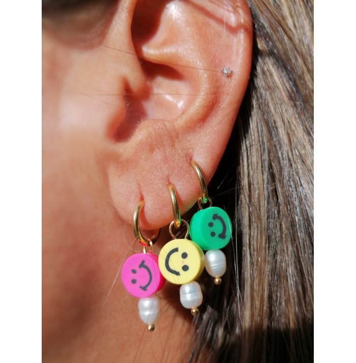 PENDIENTES CHIC SMILE YELLOW GOLD