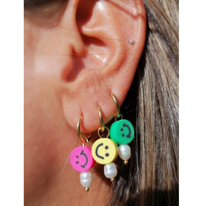 PENDIENTES CHIC SMILE YELLOW GOLD